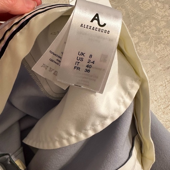 Alexa Chung Relaxed Tailored Trousers in Light Blue – New with Tags 100% Wool - Picture 3 of 8